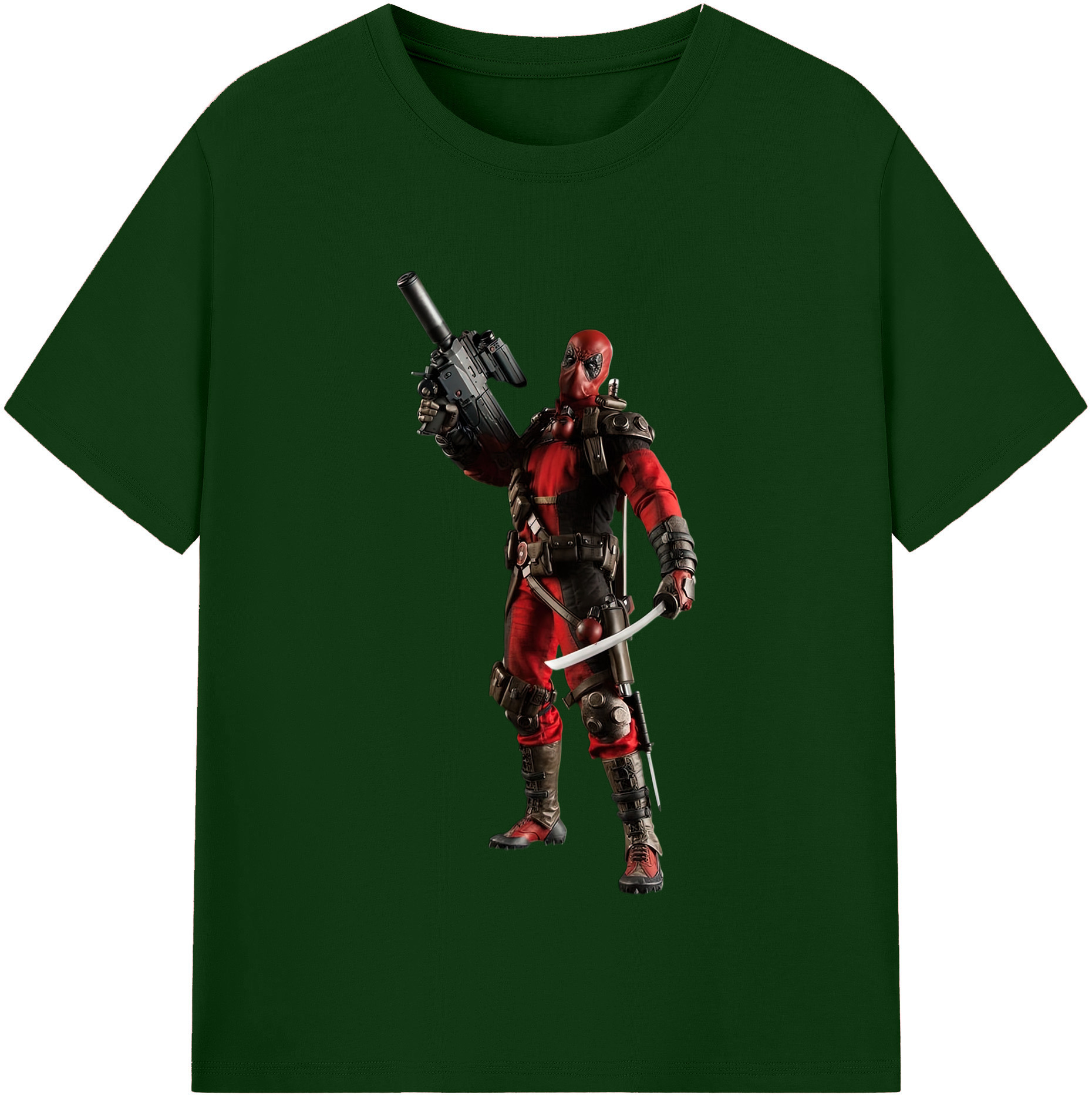 （画像用） Deadpool デッドプール 綿100％半袖Tシャツ（フロントプリント）